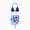 6#Navy, variant on PatPat Bikini Sets For Women Bathing Suits Tropical Green Beach Coverup with Hair Accessories Matching Swimsuits for Couples Gifts
