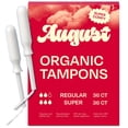 thumbnail image 1 of Tampones August Super + Regular 100% algodón orgánico x72, 1 of 6