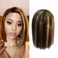 thumbnail image 5 of Hair Wigs For Women Straight Straight with Pre-Plucked Wig Human line Women's 45CM Brown Hair Hair wig Lace Front Wigs Human Hair, 5 of 9