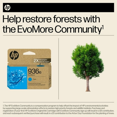 HP - 936e EvoMore Ink Cartridge - Cyan