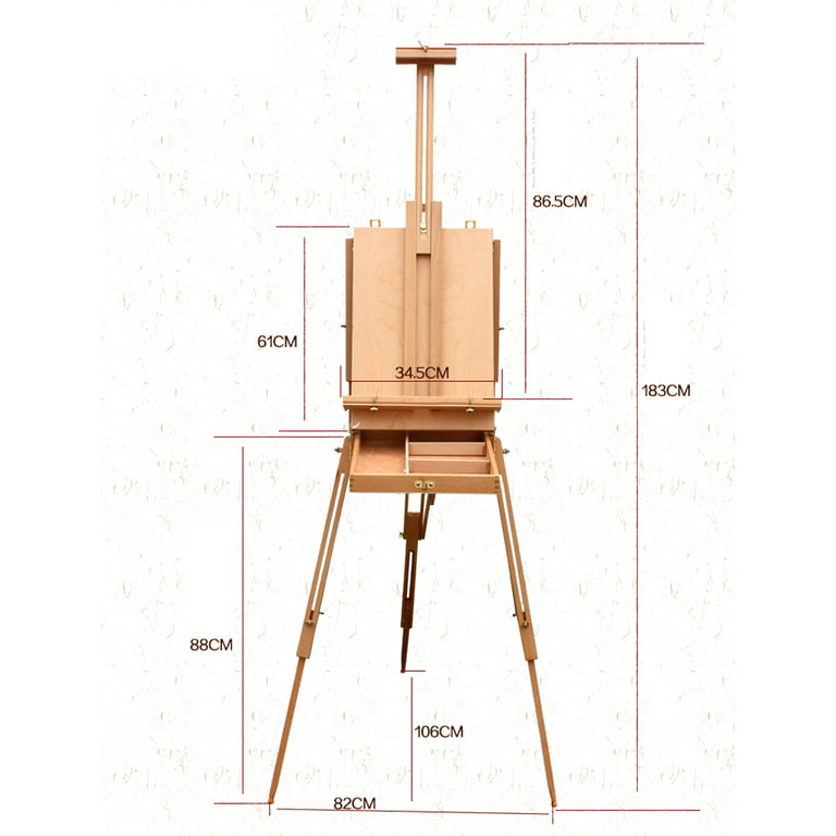 PLLP Wooden Drawing Rack,Easel-Easel Drawing Stand Painting Rack for Kids  Tripod Painting Holder Artists Adjustable Easel