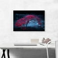 thumbnail image 2 of ARTCANVAS Purple Autumn Tree Canvas Art Print - Size: 26" x 18" (1.50" Deep), 2 of 9