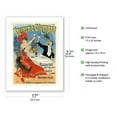 thumbnail image 2 of Taverne Olympia Restaurant - Vintage Advertising Poster by Jules Chéret 1899 - Bamboo Fine Art 290gsm Paper (Unframed) 17x22in, 2 of 4