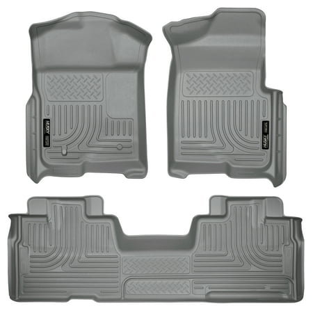 Husky Liners Front & 2nd Seat Floor Liners Compatible with 2009-2014 F150 SuperCab