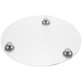 thumbnail image 1 of Metal Circle Feet Acrylic Storage Plate Desktop Storage Tray Desktop Organizer, 1 of 4