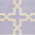thumbnail image 4 of SAFAVIEH Cambridge Liz Geometric Wool Area Rug, Lavender/Ivory, 8' x 8' Round, 4 of 4