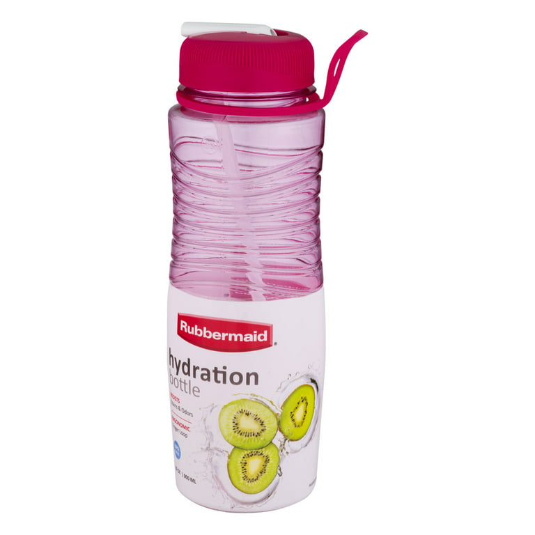 Rubbermaid 14 Oz. Sip/Chug Kids Water Bottles, 2-Pack, Pink 