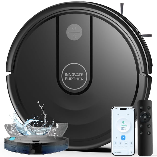 Aspiradora Robot AZQQ E2 3 en 1 con Succión de 4000Pa y Depósito de 300ml