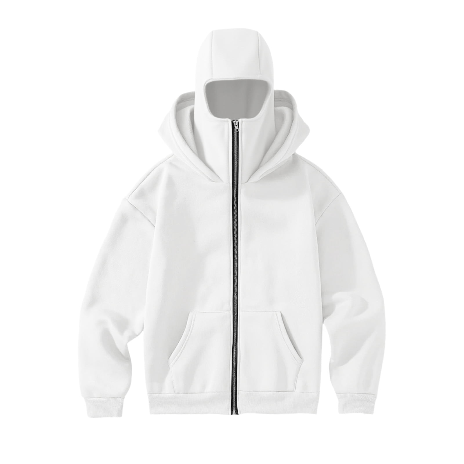 yardsong Full Zip Hooded Sweatshirt for Women Ski Mask Double