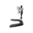 thumbnail image 6 of Tripp Lite Dual Display TV Desk Mount Monitor Stand Swivel Tilt 13" to 26" Flat Screen Displays - Stand - full-motion - for 2 LCD displays - steel - black, silver - screen size: 13"-26" - desktop, 6 of 9