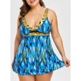 thumbnail image 1 of Set de Tankini de Talla Extra con Estampado Rosegal  Tankinis, 1 of 5