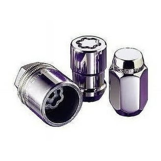 McGard Chrome Wheel Locks, M12 x 1.5, Set of 4 + 1 Key for 2021