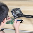 thumbnail image 6 of Adjustable Solder Smoke/Fume Absorber Remove Fume Extractor Absorber Fan Quiet Working Fan with Adjustable Table Clamp for ESD Soldering Station Work Eliminate Toxic Fumes helpful for Health, 6 of 6