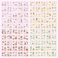 thumbnail image 3 of czcpp-Retro Decorative Stickers 100 Sheets, Waterproof PET Girls Flowers Stickers for Scrapbooking Diary Planner DIY Craft Album Journal Notebook Laptop Phone Case Collection Gift Box, 3 of 4