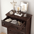 thumbnail image 4 of FAGAGA 5 Drawers Dresser Chests for Bedroom, Modern Storage Cabinet for Living Room, Vertical Chest of Drawers Organizer for Entryway, Hallway, Office | Espresso, 4 of 10