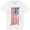 White, variant on American Flag Distressed Patriotic Tattered Vintage USA flag men's Tee Shirt