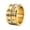 Gold, variant on Men Women's Rotatable Roman Numeral Ring Vintage Stainless Steel Personalized Lucky Number Hip Hop Ring Band Finger Jewelry Black Size 7