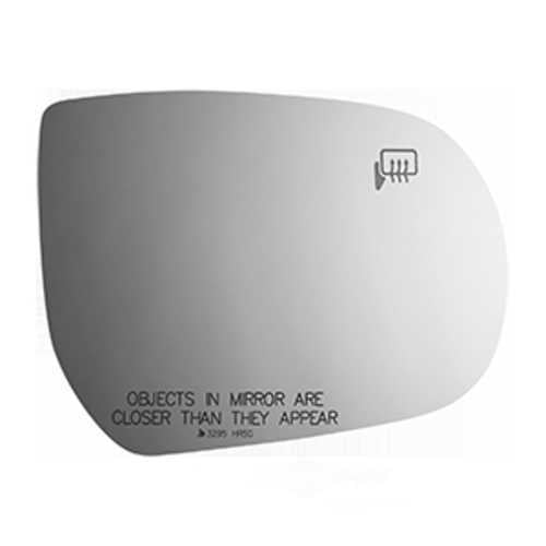 Burco Side View Mirror Replacement Glass with Motor Mount Plate - Clear Glass - 3295HRSG