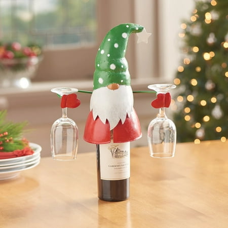 

Christmas Decorations Home Decor Fjofpr Christmas Santa Claus Bottle & Glass Holder Holds Wine Bottle And Two Wine Glasses Holder 2022 New Christmas Wine Glass Holders Counter