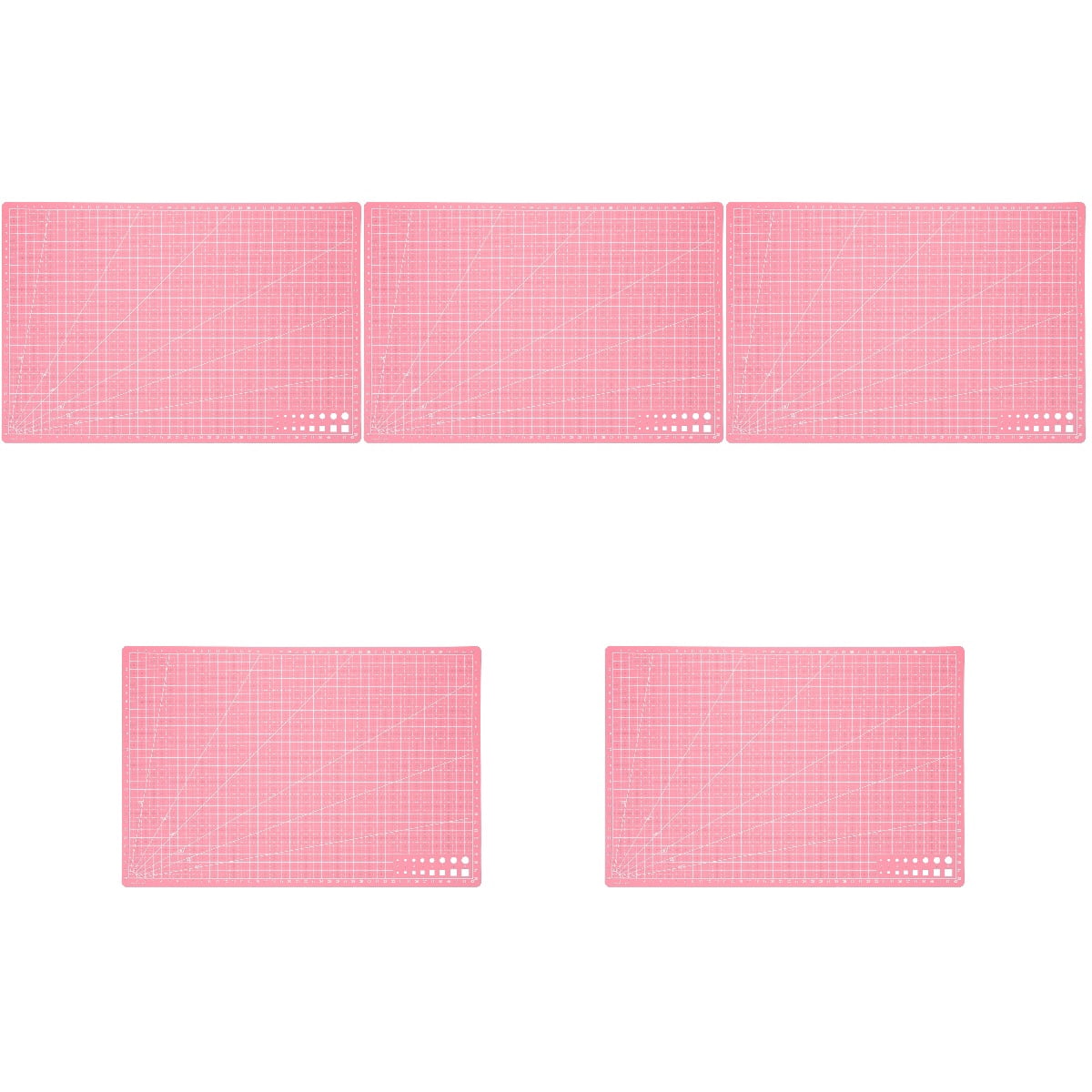 5 Count Cutting Backing Flexible Board Rotating Mat Pink Large Crafts