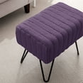 thumbnail image 2 of 44Colors Home Soft Things Super Mink Faux Fur Pink Purple Ottoman Bench, Living Room Foot Rest Stool Entryway Makeup Bench End of Bed Bedroom Home Decor Chair for Sitting, 2 of 19