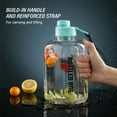 thumbnail image 3 of Fitness Water Jug Portable Round Bottle 2.2 L/ Half Gallon Large Capacity Water Cup for, 3 of 8
