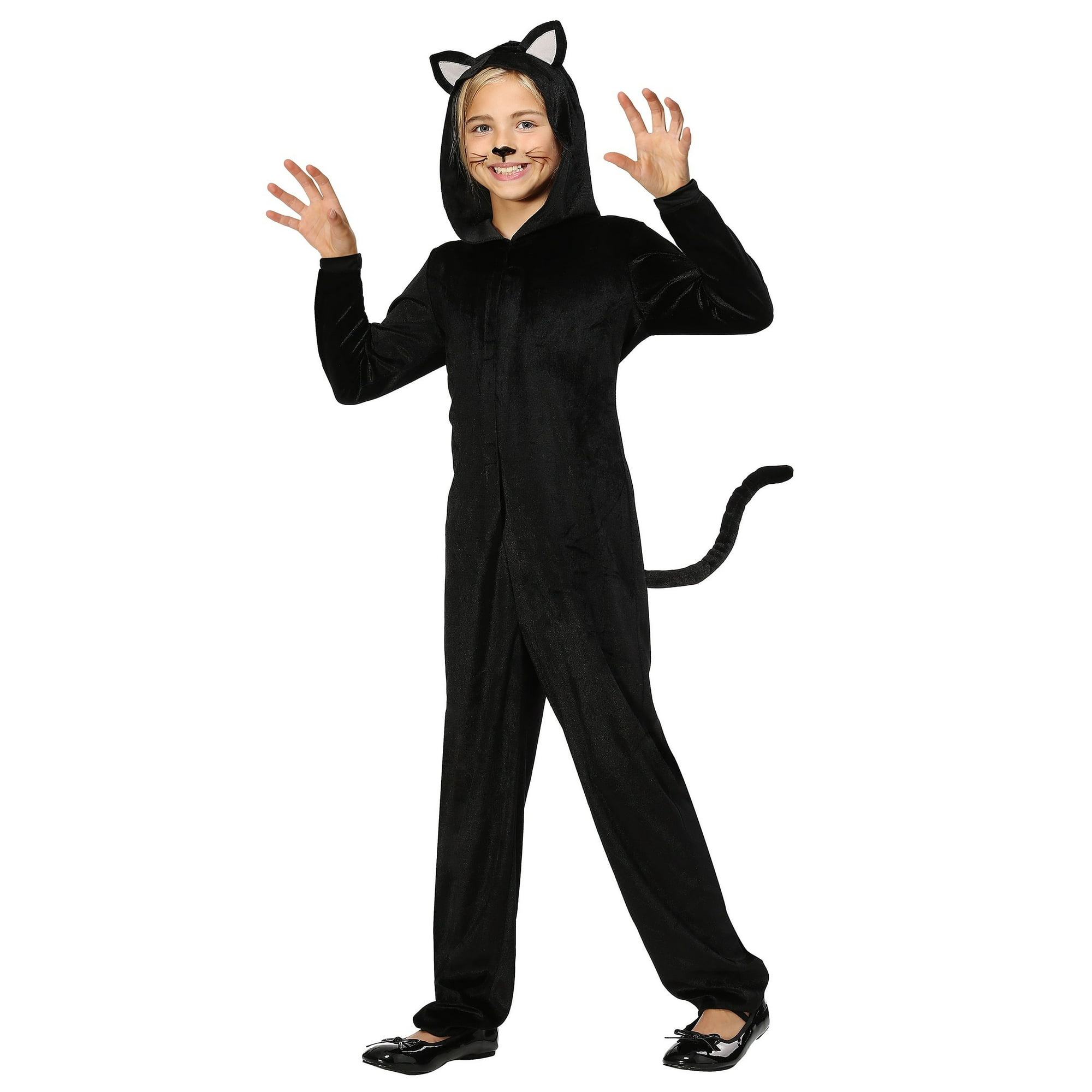 Fun Costumes Black Cat Girls Costume Black X Large