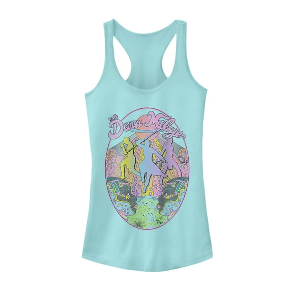 Junior's Marvel Black Panther Dora Milaje Groovy Band  Racerback Tank Top Cancun X Small