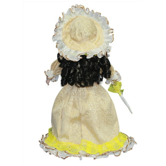 Lovely Porcelain Triangel Dolls in Brocade Clothes For Valentine Gift for Living Room and Bedroom Decors