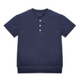 thumbnail image 6 of Toddler Boys Shirts Round-Neck T Shirts for Boys For Shirts for Boys Solid Color Boys T-Shirts Size 4 Years, 6 of 7
