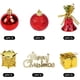 thumbnail image 2 of Juego de adornos para árboles de Navidad, 32 piezas Mini adornos de bolas rojas y doradas de Navidad para árboles de Navidad Ormromra WMZL-2258-1, 2 of 8