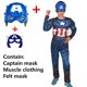 thumbnail image 1 of Disfraz de Capitán América para niños y niñas, mono de superhéroe, escudo y guantes, disfraz muscular de Halloween xuanjing unisex, 1 of 2