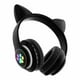thumbnail image 4 of Auriculares inalámbricos Bluetooth 5.0 Cat Ears RGB con micrófono negros, 4 of 5