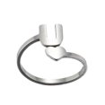 thumbnail image 1 of PVCS Bagues d'Ouverture Mode 26 Lettres Anglaises en Acier Inoxydable pour Filles Amour Bijoux Rétro, 1 of 1