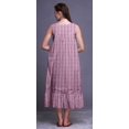 thumbnail image 2 of Bimba Dusty Purple Tie-Dye Ombre Printed Cotton Nightgowns For Women Sleeveless Gown Sleepwear Maxi Dress XX-Large, 2 of 6