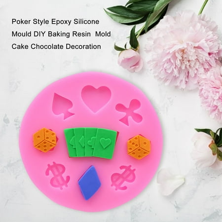 

Poker Style Epoxy Silicone Mould DIY Baking Resin Mold Cake Chocolate Decoration