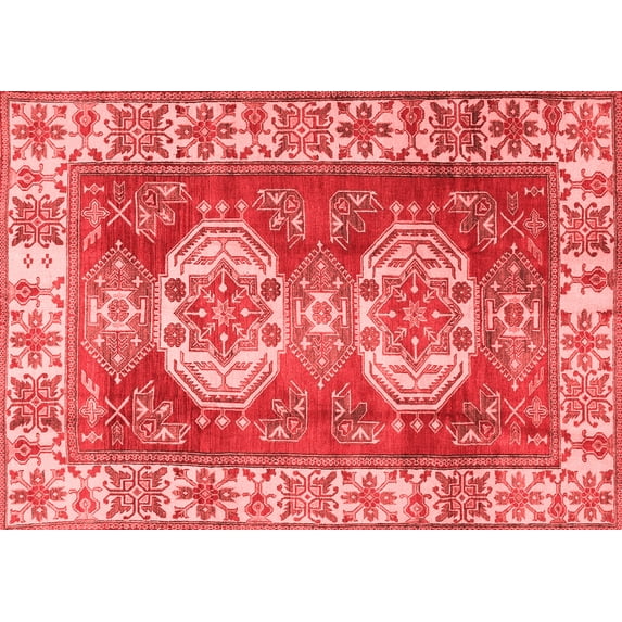 Ahgly Company Indoor Rectangle Persian Red Traditional Area Rugs, 8' x 10'