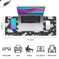 thumbnail image 5 of Long Mouse Pads for Desk,Dinosaur Silhouette Pattern Desk Mats on Top Of Desks, Desk Mouse Pad Extra Large with 3mm Non-Slip Base and Stitched Edge for Gaming,Office,Work,Home 31.5"x11.8", 5 of 6