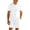 White, variant on JUUYY Men's 2 Piece Casual Sets Solid Textured Short Sleeve Button Up Collared Shirts and Drawstring Shorts Set Summer Outfits Khaki XL
