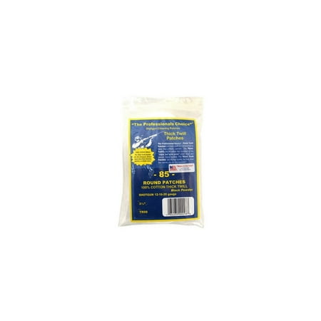 Shotgun Patch - The Professionals Choice Twill Round Cleaning Patches Shotgun 85 pack