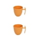 thumbnail image 1 of Bearachild Taza de café Taza de plástico redonda irrompible Tazas Tazas de agua Decoración de la boda Té Leche Inicio Bar de comedor Amarillo Amarillo 2Conjunto, 1 of 6
