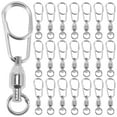 thumbnail image 1 of 30Pcs Stainless Steel Fishing Swivels Flexible Rotation Damage Prevention for Fishing Enthusiasts, 1 of 8