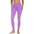 thumbnail image 5 of Babcutegg Womens Yoga Pants Lightweight Gym Pants Quick Dry High Waist Soild Color Sport Clothes for Women Purple Size S, 5 of 9