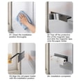 thumbnail image 5 of Paper Towel Rack, Magnetic Kitchen Wall Mount Organizer, No Drill Roll Holder for Paper Towels Plastic Wrap and Cleaning Cloths, Space Saving Counter Storage, 5 of 6