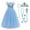 Dress+Accessories Type B, variant on HAWEE Girls Princess Cinderella Blue Costume Flower Butterfly Tulle Dresses Up for Halloween