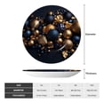 thumbnail image 2 of Kdxio Elegant Golden Blue Ornaments Bone China Decorative Plate Ceramic Decorative Plate for Home Office Wall Stand Decorative Plates for Home Bedroom-10in, 2 of 6