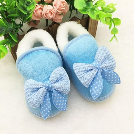 

Bullpiano Infant Baby Boots Boys Girls Cozy Fleece Slippers Snow Boots Winter Warm Crib Footwear