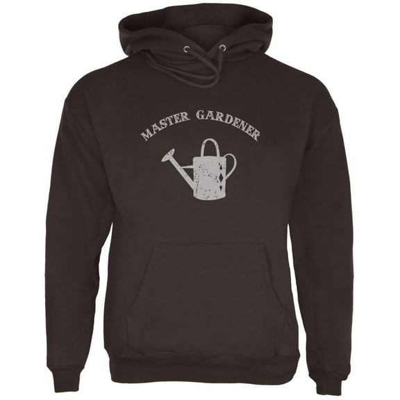 Mother's Day Master Gardener Distress Mens Hoodie Brown LG