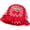 Cherry Red, variant on Crochet Bucket Hat for Women Handmade Floral Hat Portable Knitted Elastic Cute Beach Hat for Vacation Traveling