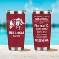 thumbnail image 5 of Gifts for Mom From Daughter Funny Mom Birthday Gifts From Son Gifts for Mothers Day 20oz Best Mom Ever Cup Christmas Presents for Mother From Kids Travel Tumbler With Lid Straw, 5 of 6